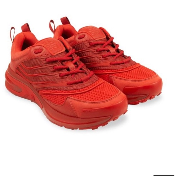 GIVENCHY GV1 RED SNEAKER SIZE 10us BRAND NEW - Picture 1 of 8